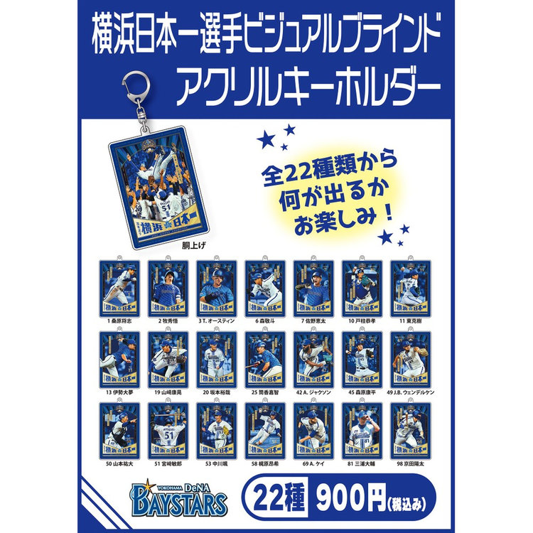 横浜DeNAベイスターズ 日本一ver. 中川選手 引き続き 缶バッジ