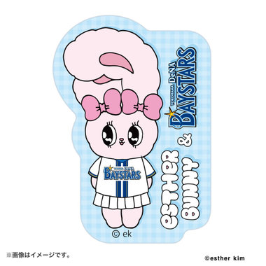 横浜DeNAベイスターズ×Esther Bunny/ステッカー/リボンバニー/HOME