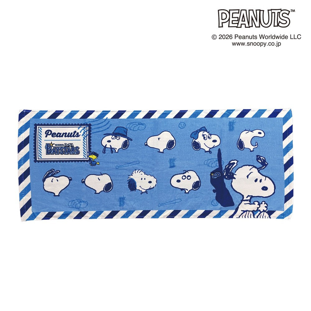 横浜DeNAベイスターズ×SNOOPY/フェイスタオル（4571651525069）|商品
