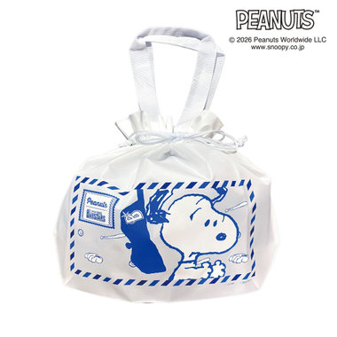 横浜DeNAベイスターズ×SNOOPY/絞り巾着トートバッグ
