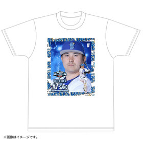 TENBOX × DeNA BAYSTARS ベースボールシャツ サイズL 横浜DeNAベイスターズ×TENBOX/#25筒香 Tシャツ ブルー Lサイズ