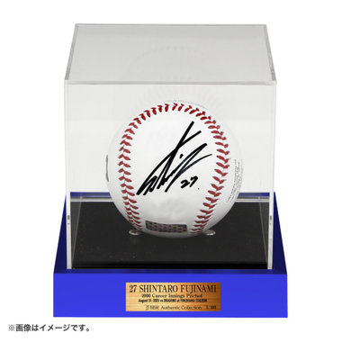 【12月下旬頃より順次お届け】#27:藤浪選手/BBM/1000投球回記念/直筆サイン入りロゴボール