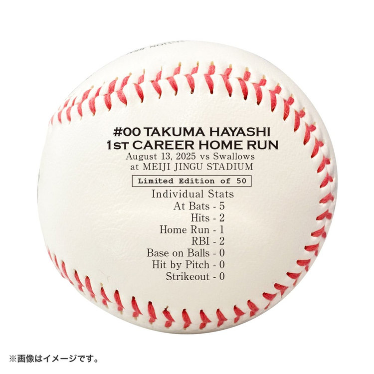 BBМ社製 #4度会隆輝選手 プロ初本塁打記念 直筆サイン入りロゴボール 中日ドラゴンズ オフィシャルウェブサイト - ドラゴンズニュース