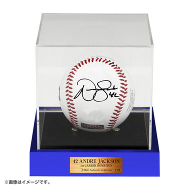 【11月下旬頃より順次お届け】#42:A.ジャクソン選手/BBM/来日初本塁打記念/直筆サイン入りロゴボール