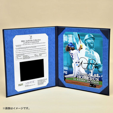 【11月下旬頃より順次お届け】#42:A.ジャクソン選手/BBM/来日初本塁打記念/直筆サイン入りフォトファイル