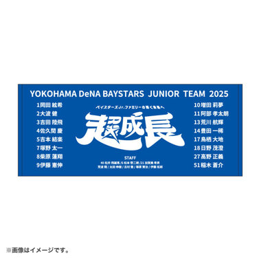 【12月末頃より順次お届け】ベイスターズJr.2025/フェイスタオル/全選手名