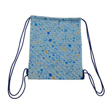 幾何学パターン/大きめ巾着/DB.スターマン＆DB.キララ