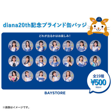 diana創設20年記念/ブラインド缶バッジ