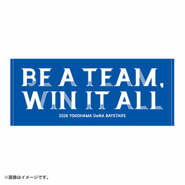 2026シーズンスローガン/BE A TEAM, WIN IT ALL/フェイスタオル