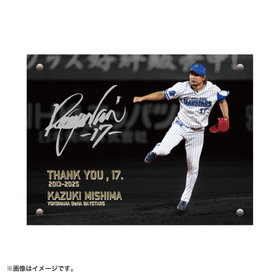 【5月末頃より順次お届け】三嶋一輝選手 引退記念/アクリルアートパネル/投球