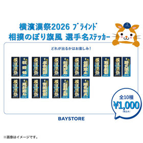 横濱漢祭2026/相撲のぼり旗風/ブラインド選手名ステッカー
