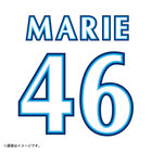 【6月中旬頃より順次お届け】横浜DeNAベイスターズ×日向坂46/背番号シート/VISITOR