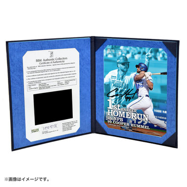 【8月上旬頃より順次お届け】#99:C.ヒュンメル/BBM/来日初本塁打記念/直筆サイン入りフォトファイル