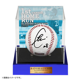 【10月上旬頃より順次お届け】#28:勝又温史選手/BBM/プロ初本塁打/直筆サイン入りロゴボール