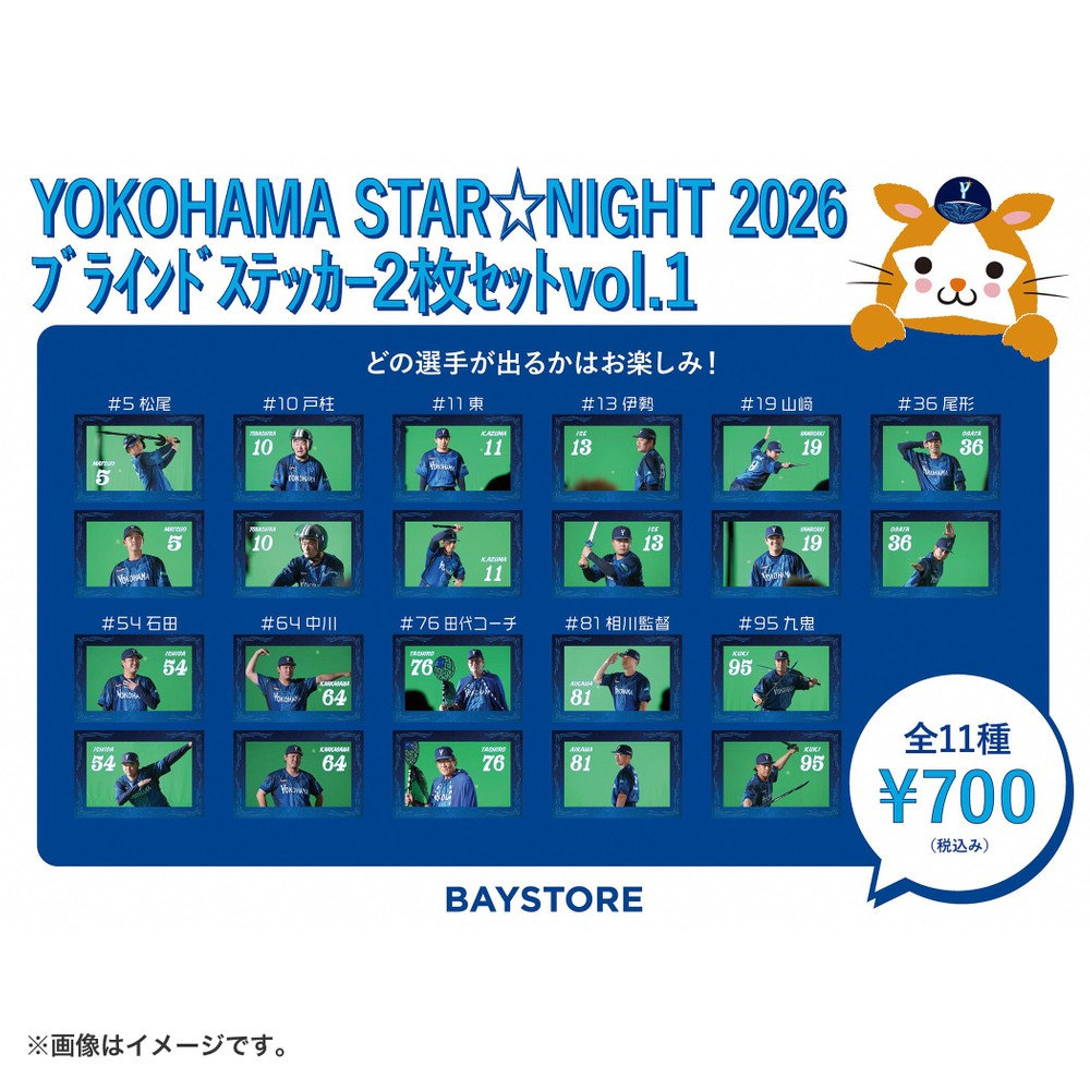 YOKOHAMA STAR☆NIGHT 2026/ブラインドステッカー2枚セットvol.1
