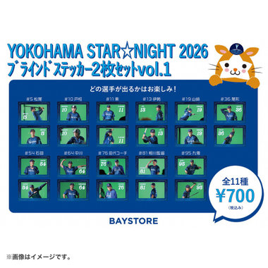 YOKOHAMA STAR☆NIGHT 2026/ブラインドステッカー2枚セットvol.1