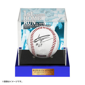 【10月末頃より順次お届け】#69:J.エンカーナシオン選手/BBM/プロ初本塁打記念/直筆サイン入りロゴボール