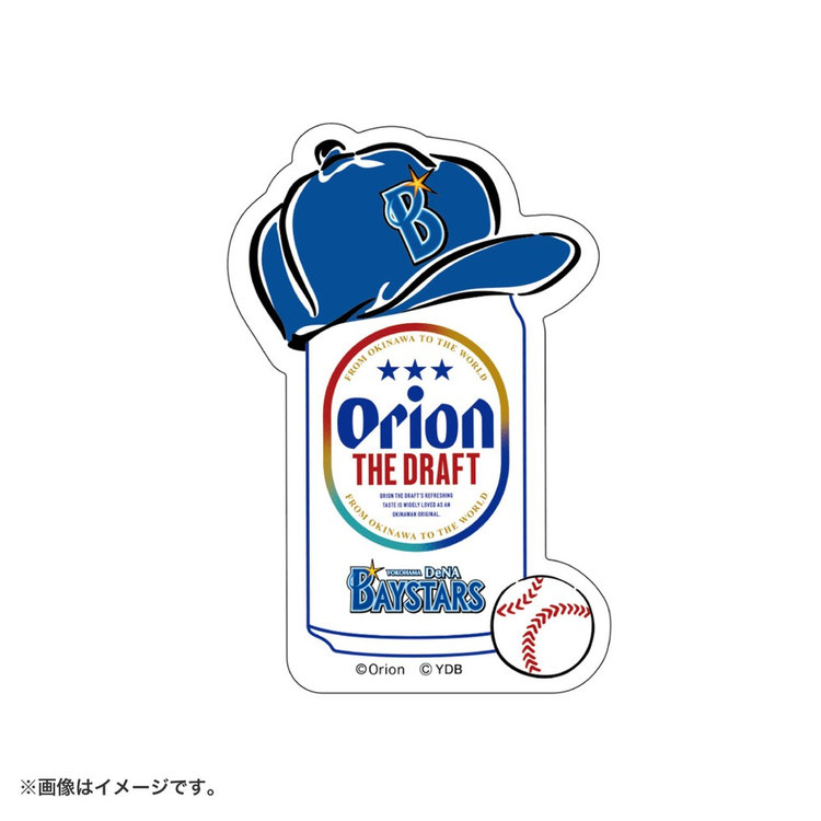 宜野湾キャンプ2025/横浜DeNAベイスターズ×オリオンビール/ステッカー/缶
