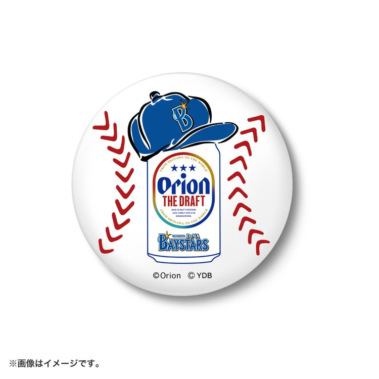 宜野湾キャンプ2025/横浜DeNAベイスターズ×オリオンビール/バッジ/缶