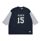 【+B】/NUTMEG/フットボールTシャツ