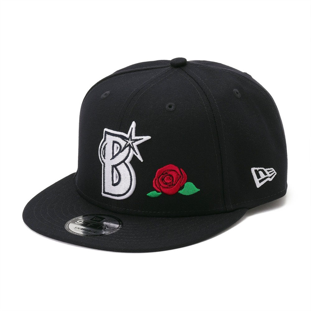NEW ERA/9FIFTY WITH ROSE/Bシンボル/ネイビー/ML（ydb4550665787182
