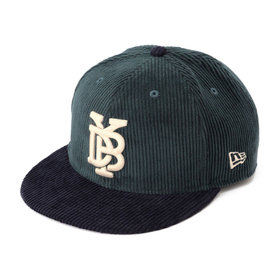 NEW ERA/9FIFTY MLB 8W CORD/YDBロゴ/グリーン