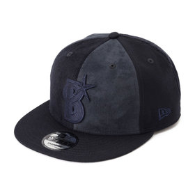 NEW ERA/9FIFTY 3MATERIALS/Bシンボル/ネイビー
