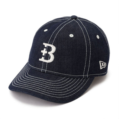 【+B】/NEW ERA/9THIRTY LS DENIM/＋Bロゴ/ネイビー/ML