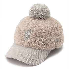 NEW ERA/9TWENTY MINK FLEECE POM/Bシンボル/ベージュ/ML