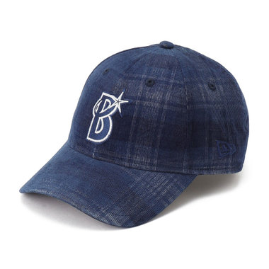 NEW ERA/9FORTY/チェックコーデュロイ/ネイビー