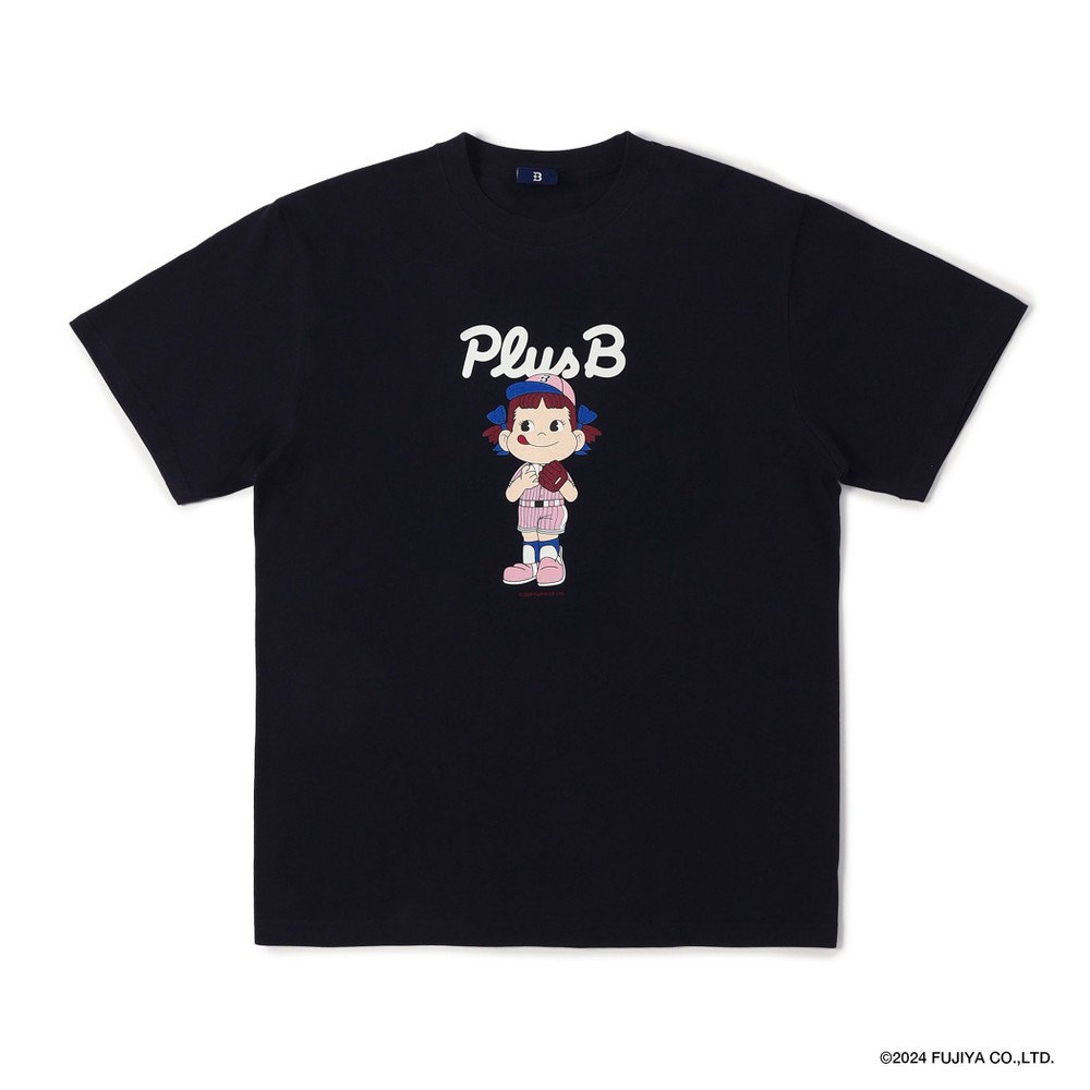 【+B】/Peko/Tシャツ, ネイビー, S