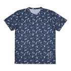 選手シルエットカモフラージュ/総柄Tシャツ