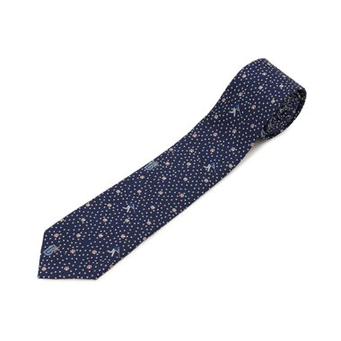 シルクネクタイ/プレーヤー星柄