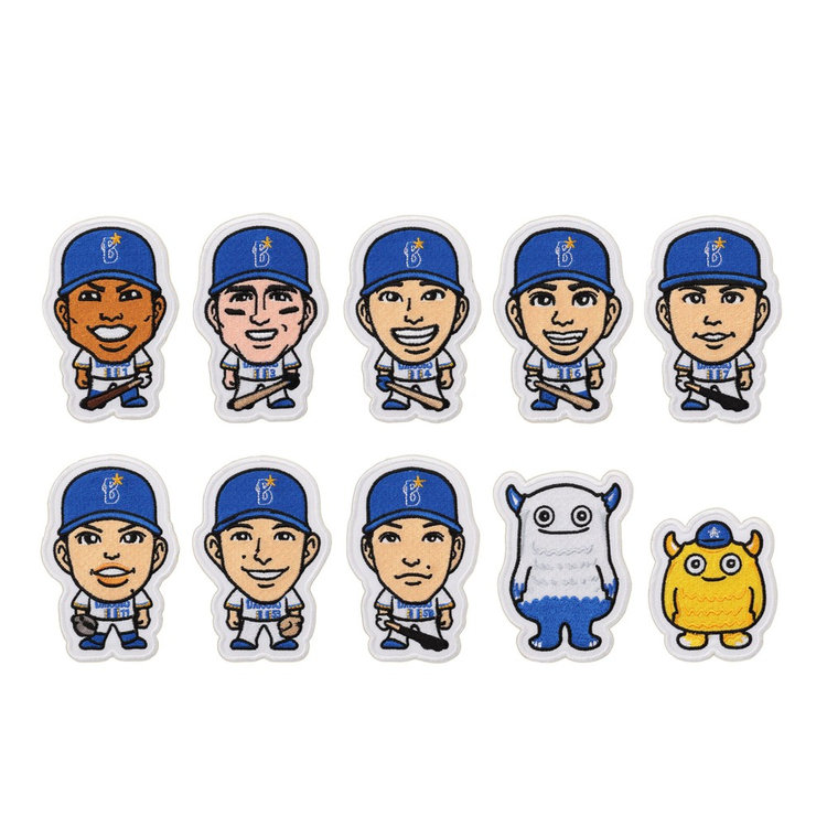 横浜DeNAベイスターズ　ローズ　ホームユニフォーム　ワッペン 楽天市場】納期注意【横浜 DeNA ベイスターズ 刺繍ワッペン 5点