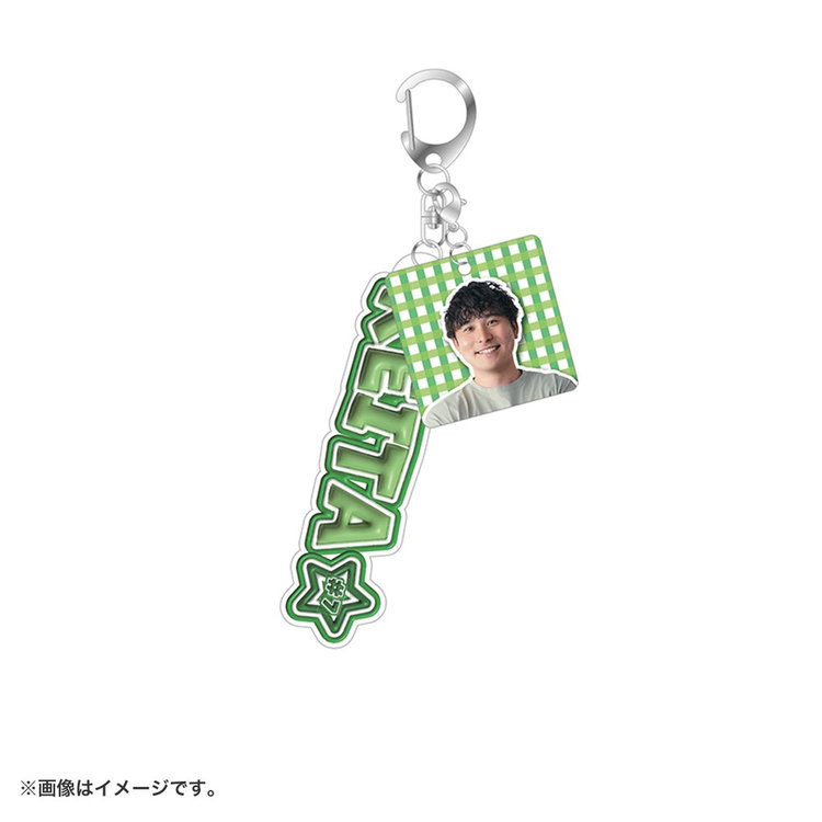 ラフスタイル選手グッズ/2連ネームアクリルキーホルダー