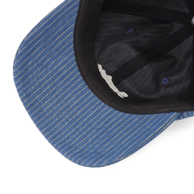 美品!! レア！レザレクション デニム生地 キャップ ネイビー カイハラヒッコリーデニム/キャップ（ydb4570199869338）|商品