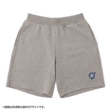 【8月下旬頃より順次お届け】シルエット刺繍/ハーフパンツ/グレー