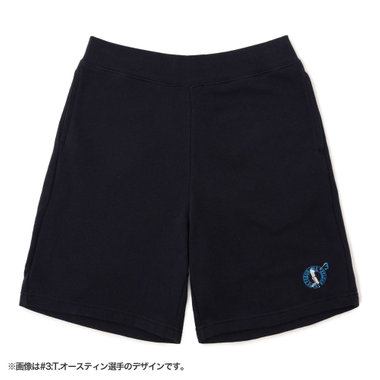 【8月下旬頃より順次お届け】シルエット刺繍/ハーフパンツ/ネイビー