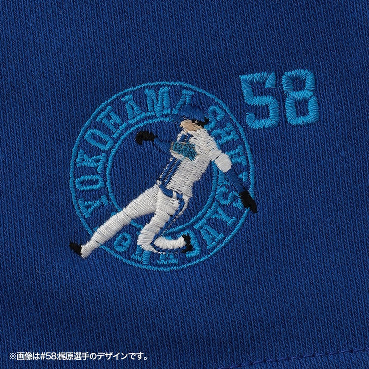 8月下旬頃より順次お届け】シルエット刺繍/ハーフパンツ/ブルー