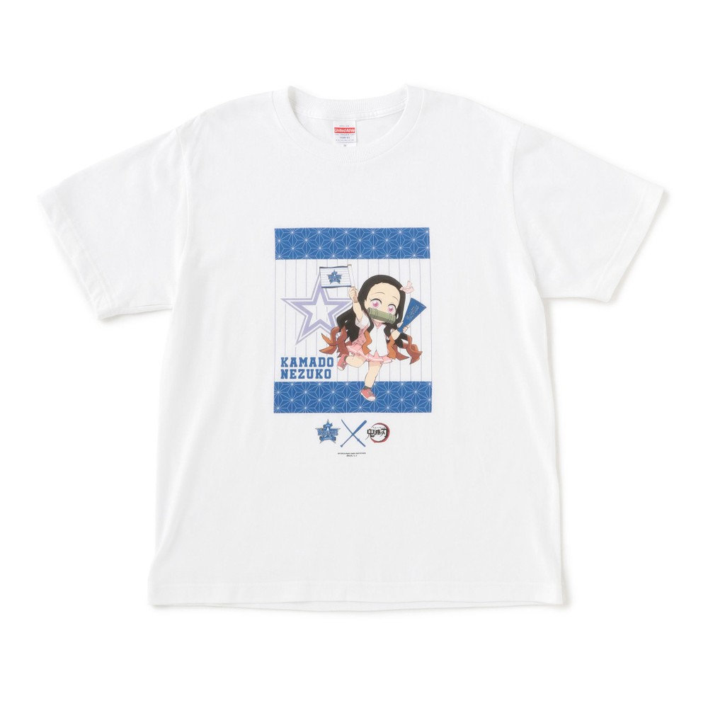 横浜DeNAベイスターズ×鬼滅の刃/Tシャツ/禰豆子, ホワイト, M