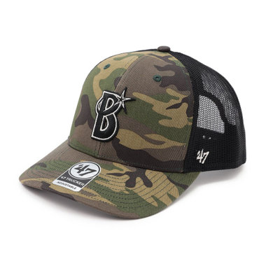 ブランドのギフト 47/TRUCKER/Bシンボル/カモ×ブラックメッシュ（ydb4573581387557 防具