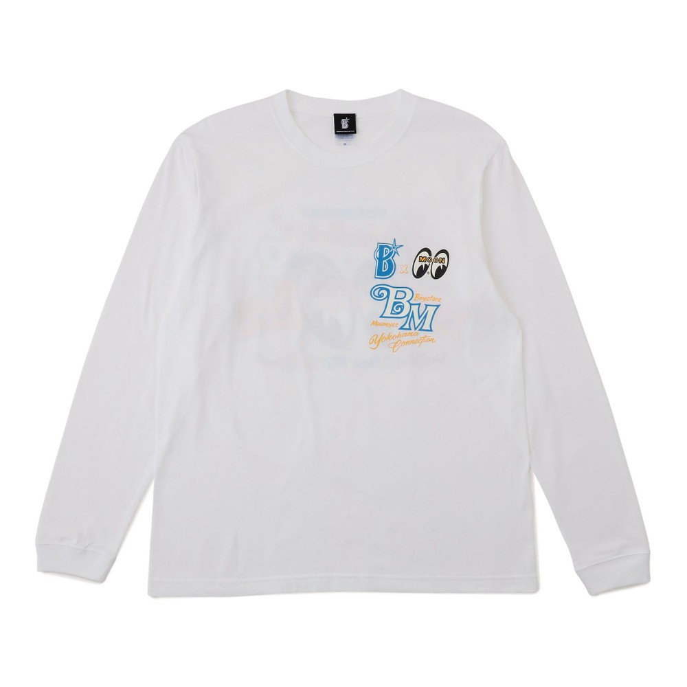 横浜DeNAベイスターズ×MOONEYES/ビンテージロングTシャツ Lサイズ 横浜DeNAベイスターズ×MOONEYES/ロングTシャツ