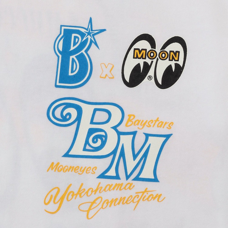 横浜DeNAベイスターズ×MOONEYES/ビンテージロングTシャツ XLサイズ 横浜DeNAベイスターズ×MOONEYES/ロングTシャツ