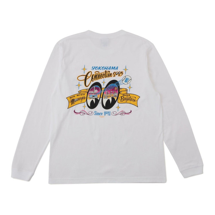 横浜DeNAベイスターズ×MOONEYES/ビンテージロングTシャツ XLサイズ 横浜DeNAベイスターズ×MOONEYES/ロングTシャツ