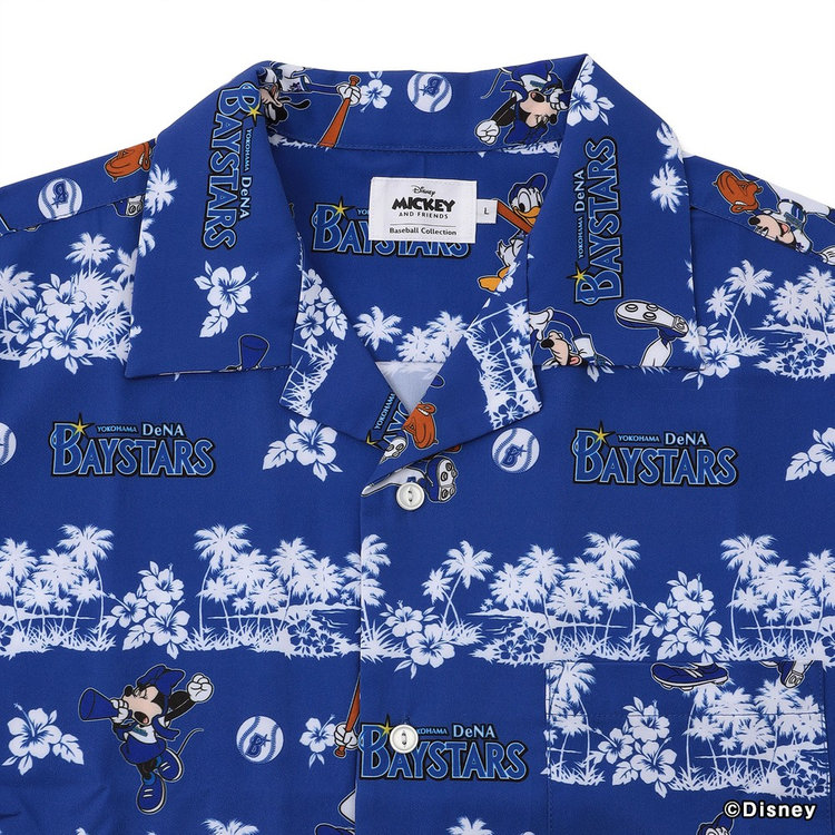 Mickey＆Friends Baseball Collection/アロハ半袖シャツ