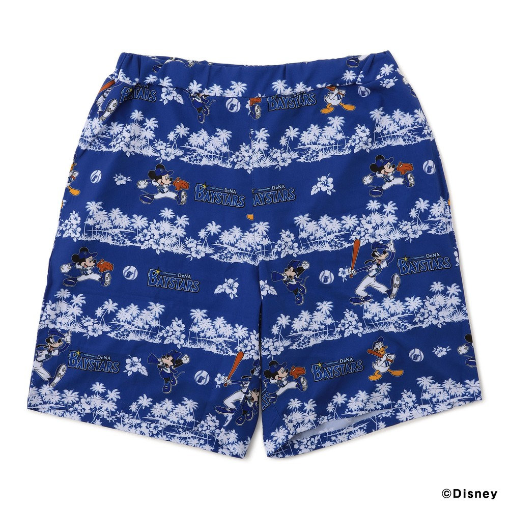 横浜 DeNA ベイスターズ 総柄 ハーフパンツ Mickey＆Friends Baseball Collection/アロハハーフパンツ