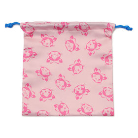 フェイス総柄/巾着/DB.キララ