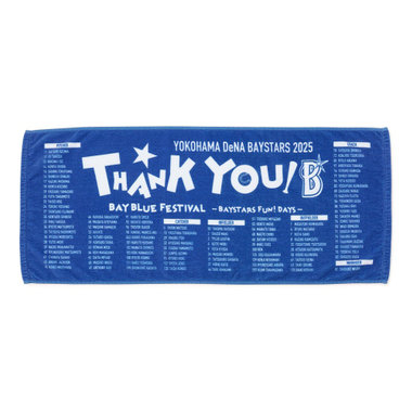 BAY BLUE FESTIVAL 2025/THANK YOUフェイスタオル