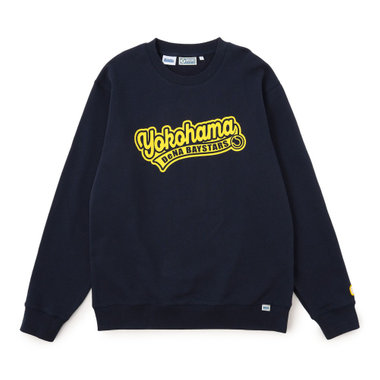 DeNAベイスターズロゴ入り トレーナー 横浜DeNAベイスターズ×DISCUS ATHLETIC/クルーネックスウェットシャツ