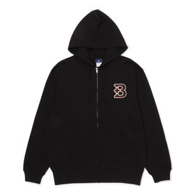 【+B】/ワッペン/ジップパーカー